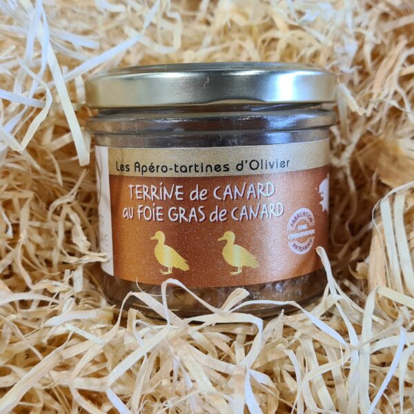 Terrine de Canard au Foie Gras de Canard (90g) 1